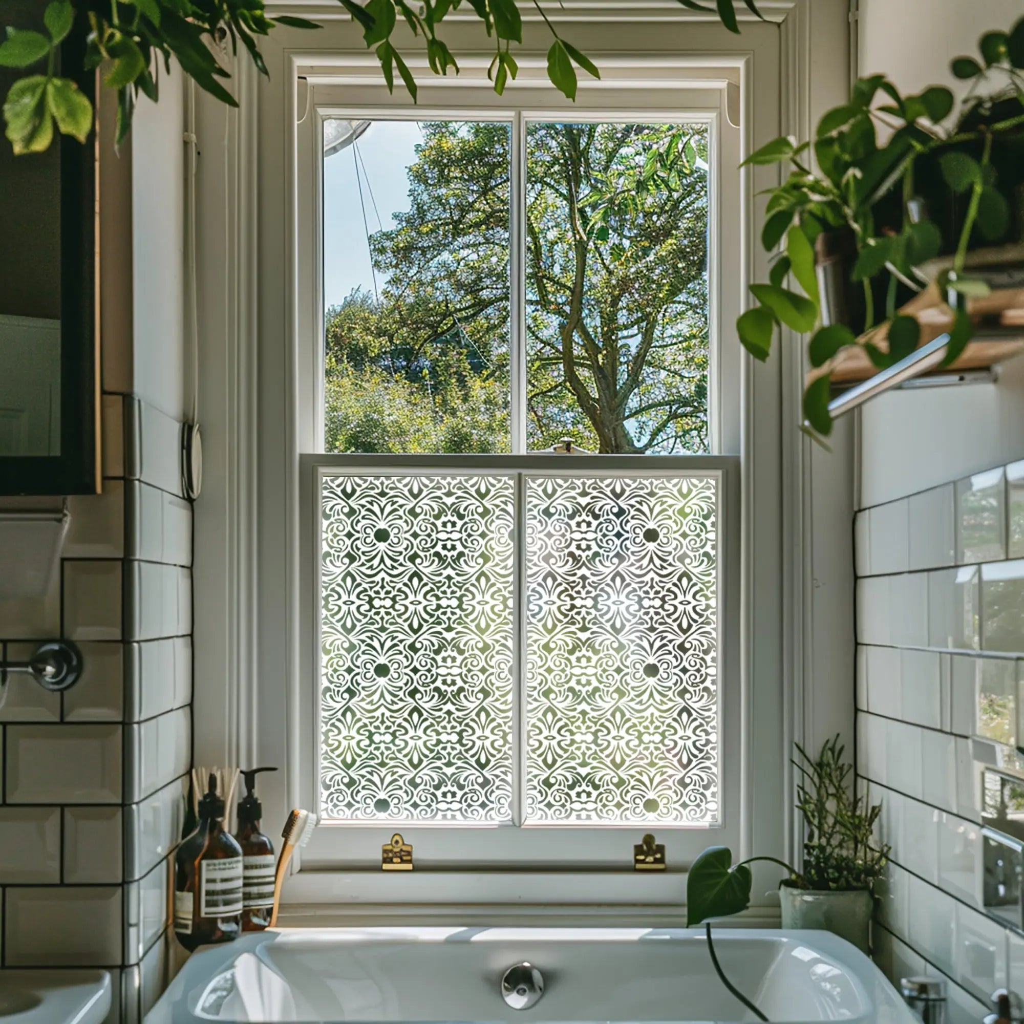 Barranda Patterned Frosted Privacy Window Film Creative Windows