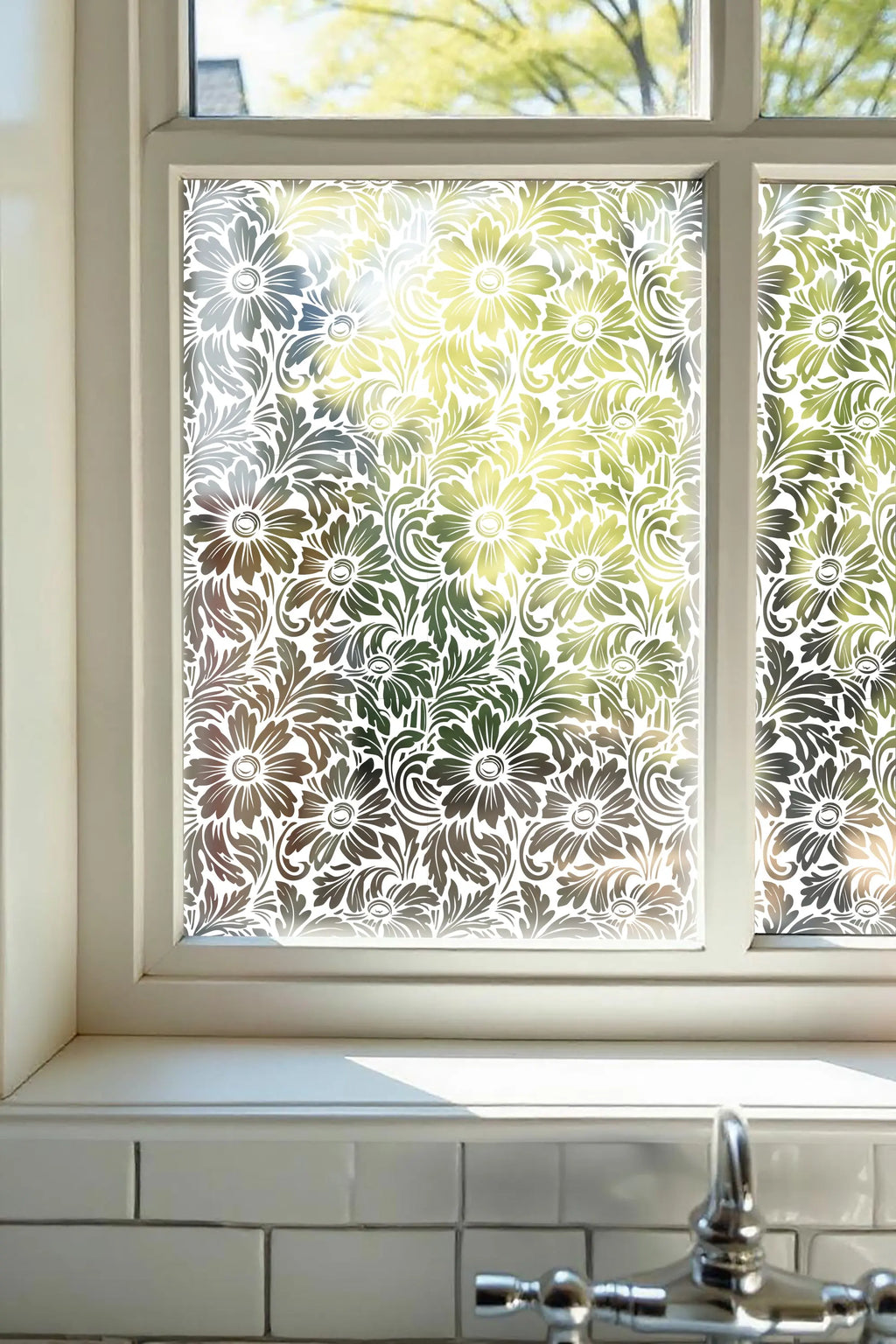 Artosilla Frosted Patterned Privacy Window Film Creative Windows