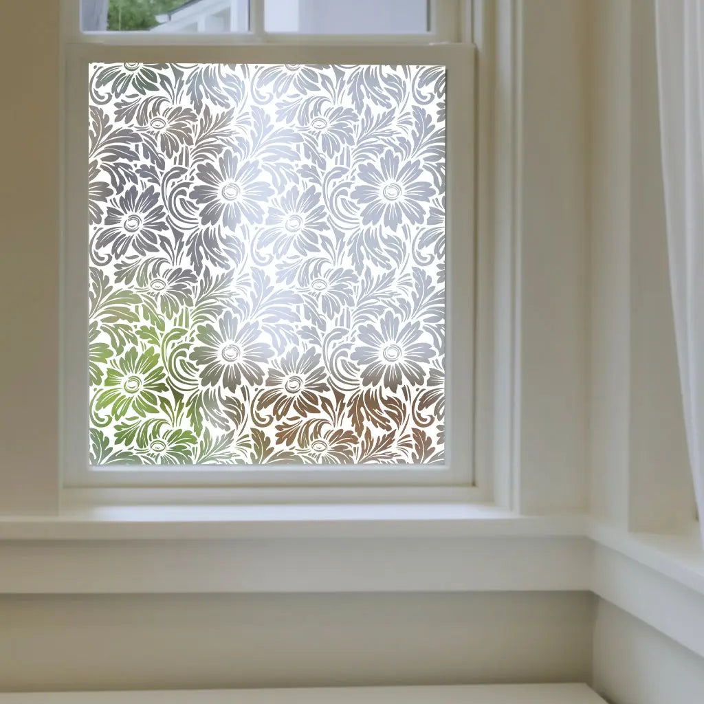 Artosilla Frosted Patterned Privacy Window Film Creative Windows