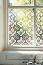 Acumuer Frosted Privacy Window Film Border Creative Windows
