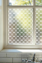 Privacy Window Film Decorative Ornate Geometric Pattern