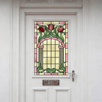 Art Nouveau Tulip Window Film Privacy Stained Glass Effect