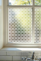 Privacy Window Film Decorative Ornate Geometric Pattern