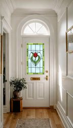 Art Nouveau Tulip Stained Glass Window Film