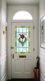 Art Nouveau Tulip Stained Glass Window Film