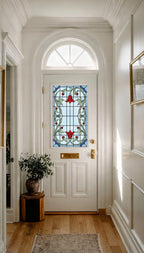 Art Nouveau Front Door Window Film Privacy Stained Glass