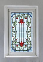 Art Nouveau Front Door Window Film Privacy Stained Glass
