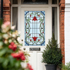 Art Nouveau Front Door Window Film Privacy Stained Glass