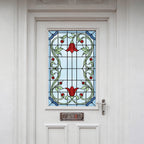 Art Nouveau Front Door Window Film Privacy Stained Glass