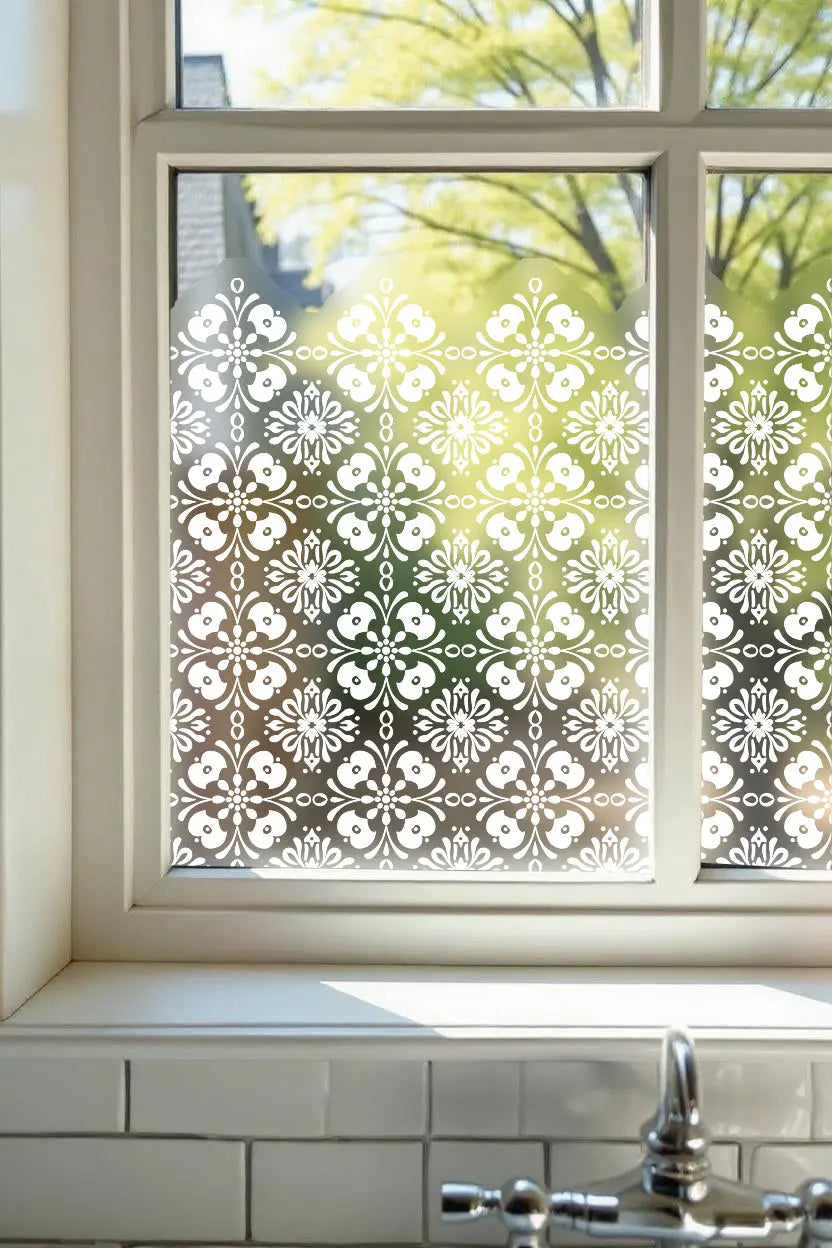 Frosted Privacy Window Film Patterned Decorative Glass Film Made to Measure Creative Windows