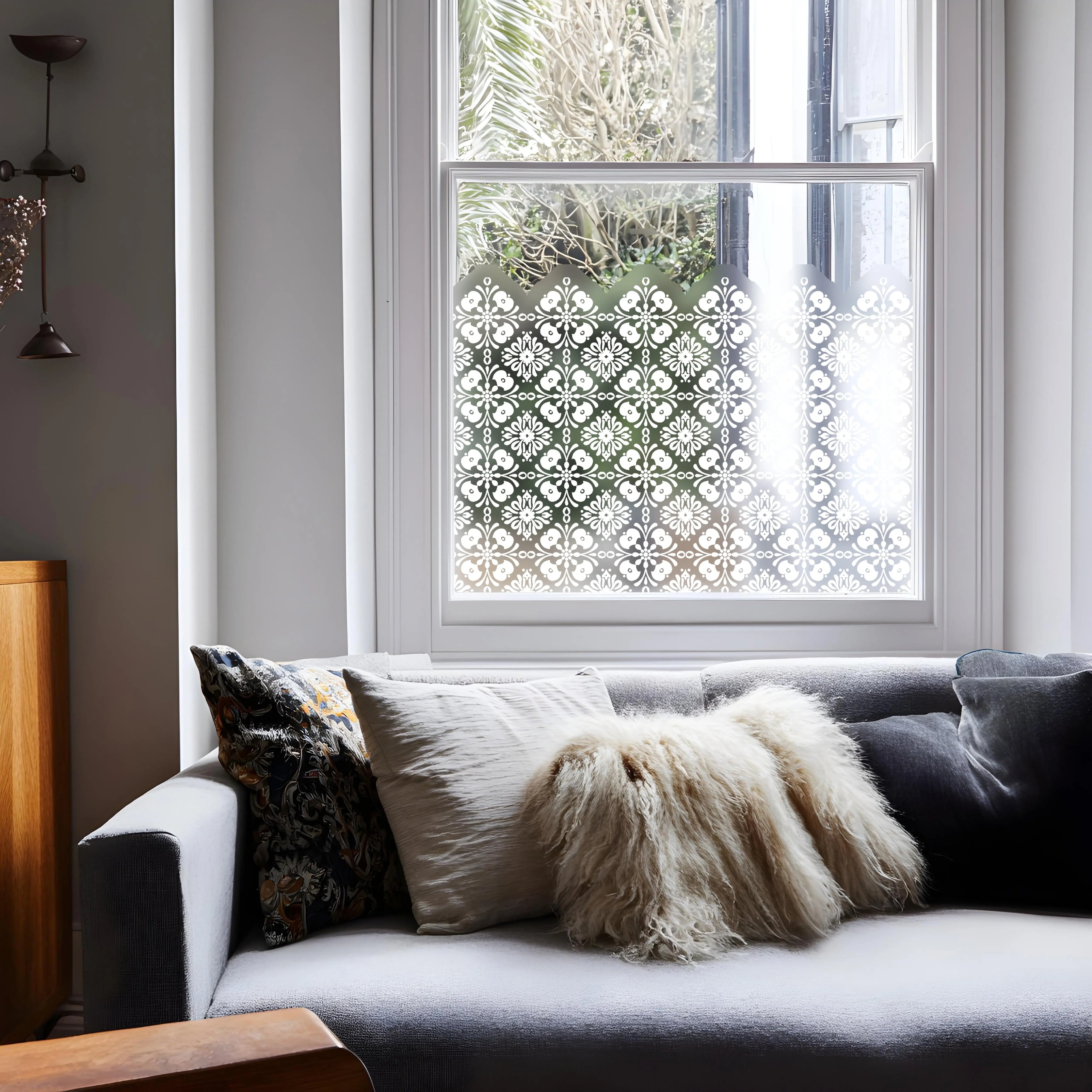 Frosted Privacy Window Film Patterned Decorative Glass Film Made to Measure Creative Windows