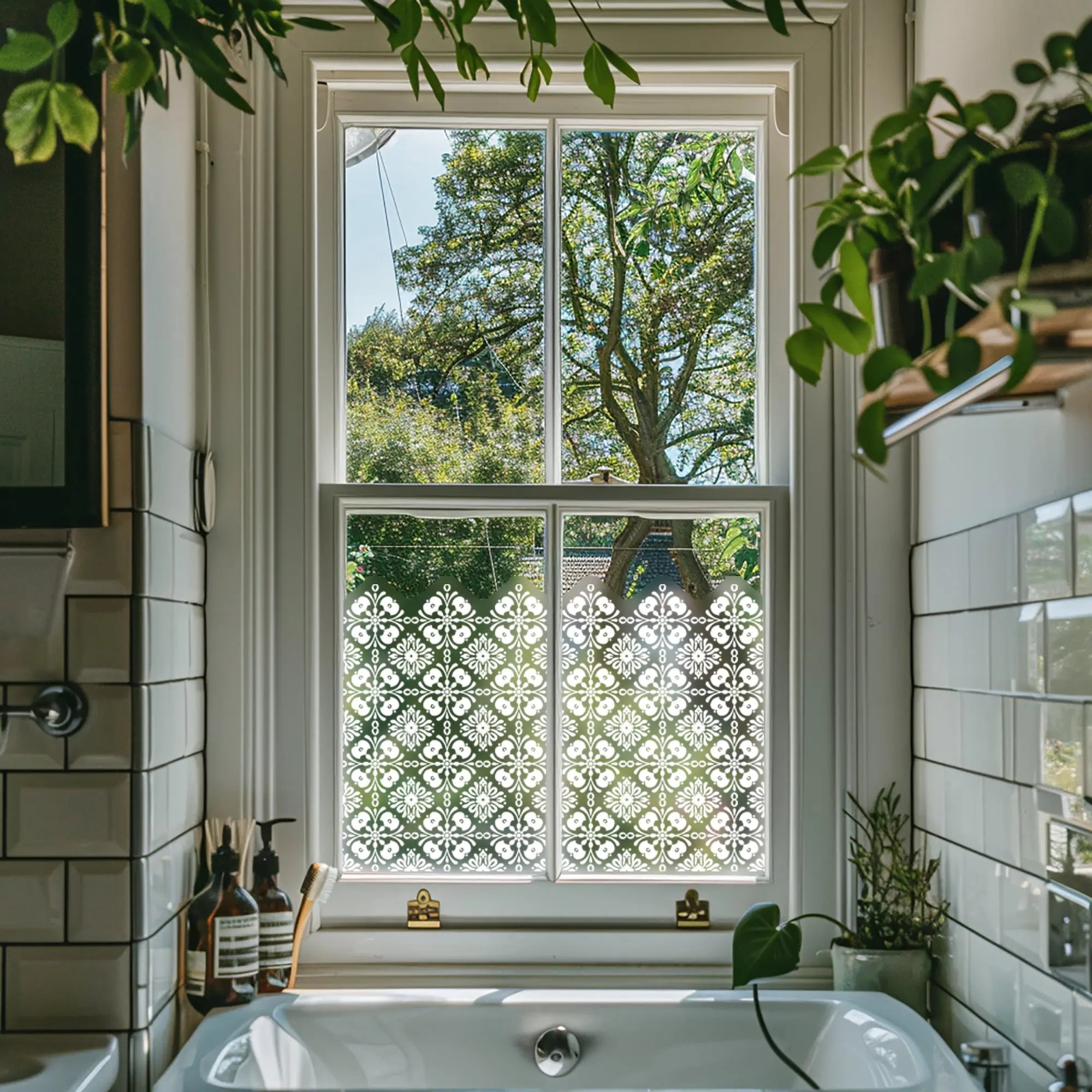 Frosted Privacy Window Film Patterned Decorative Glass Film Made to Measure Creative Windows