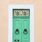 Tulip Stained Glass Window Film for Front Door & Transom