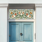 Tulip Stained Glass Window Film for Front Door & Transom