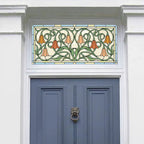 Tulip Stained Glass Window Film for Front Door & Transom