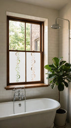 Mid Century Modern Privacy Window Film Decorative Bathroom Window Film