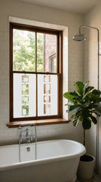 Geometric Privacy Window Film – Mid Century Frosted Cut Out Window Film