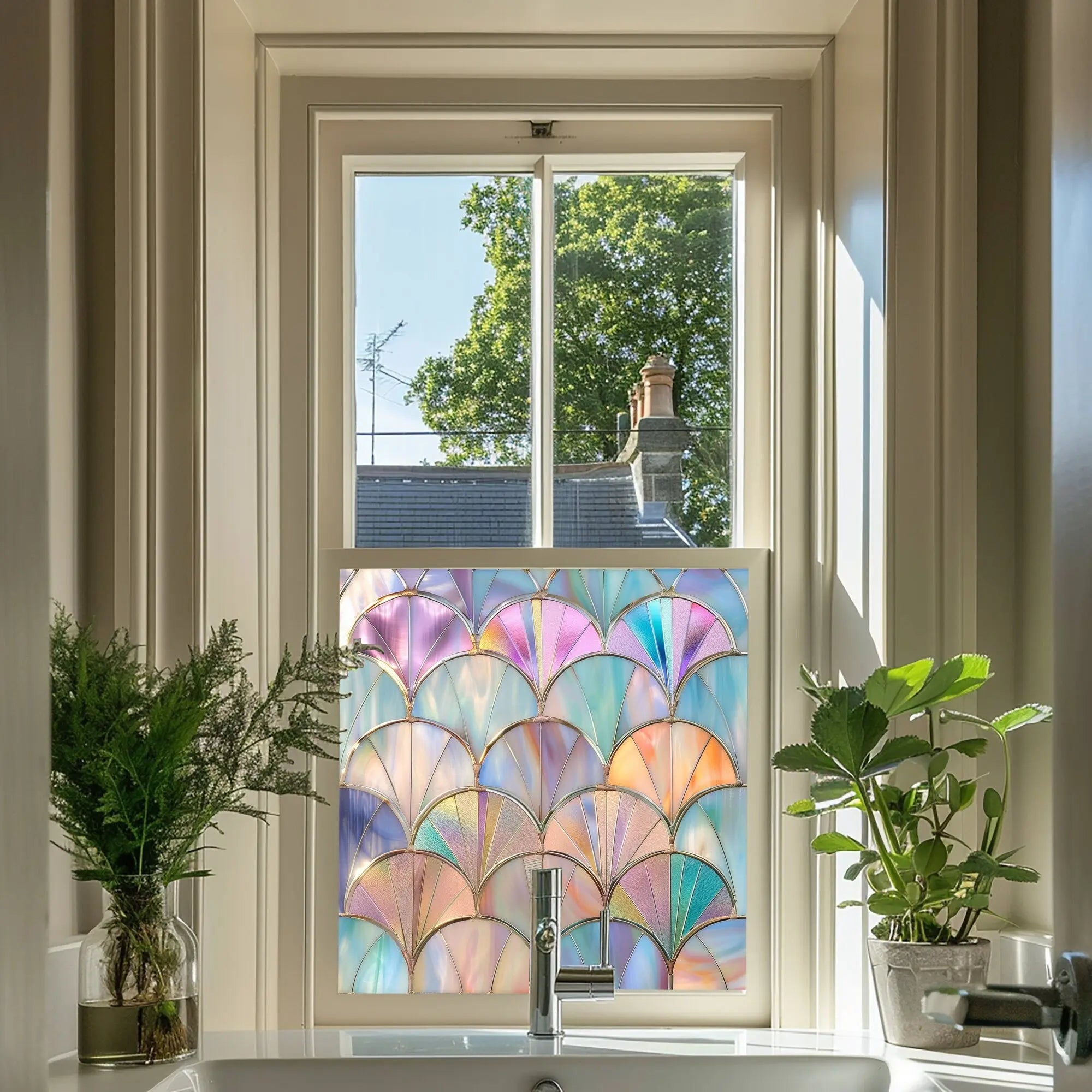 Serino Privacy Stained Glass Window Film Creative Windows