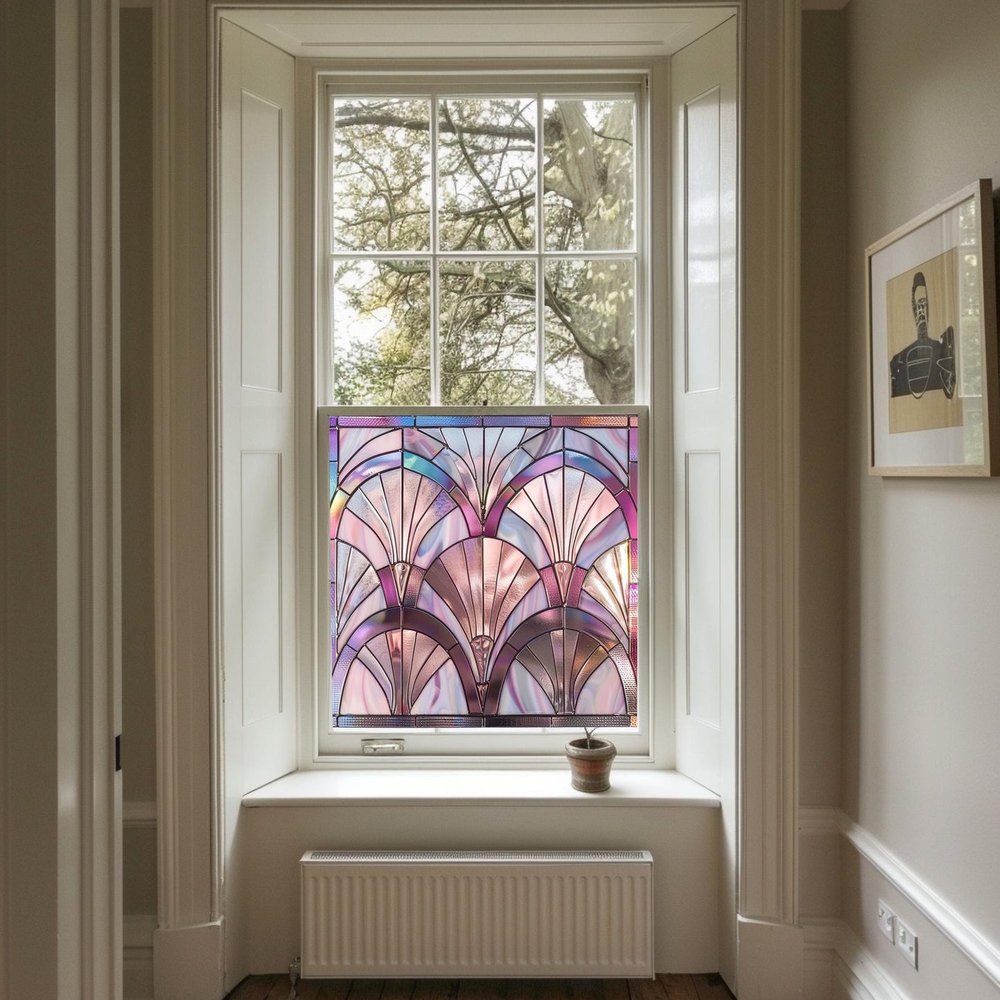 Window Film, Privacy Window Film, Art Deco Window Film, Decorative Window Film, Window, Front Door Window Film, Stained Glass Window Film Creative Windows