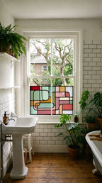 Decorative privacy window film