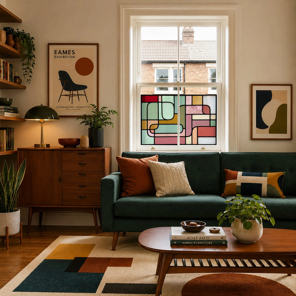 Decorative privacy window film