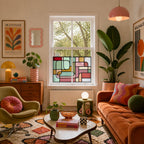 Decorative privacy window film