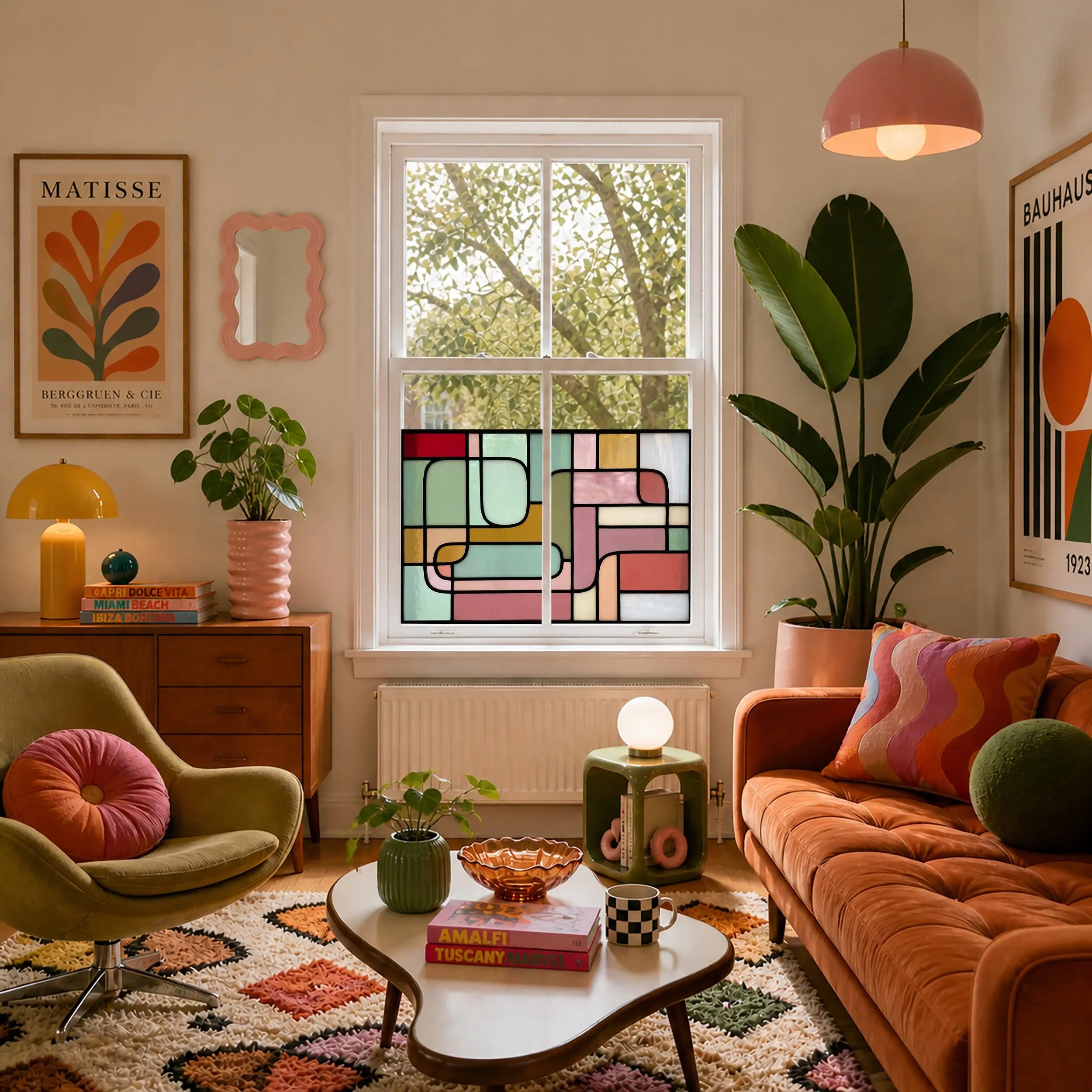 Decorative privacy window film