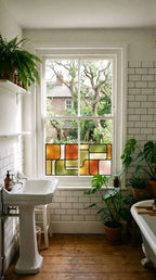 Stained Glass Geometric Window Film