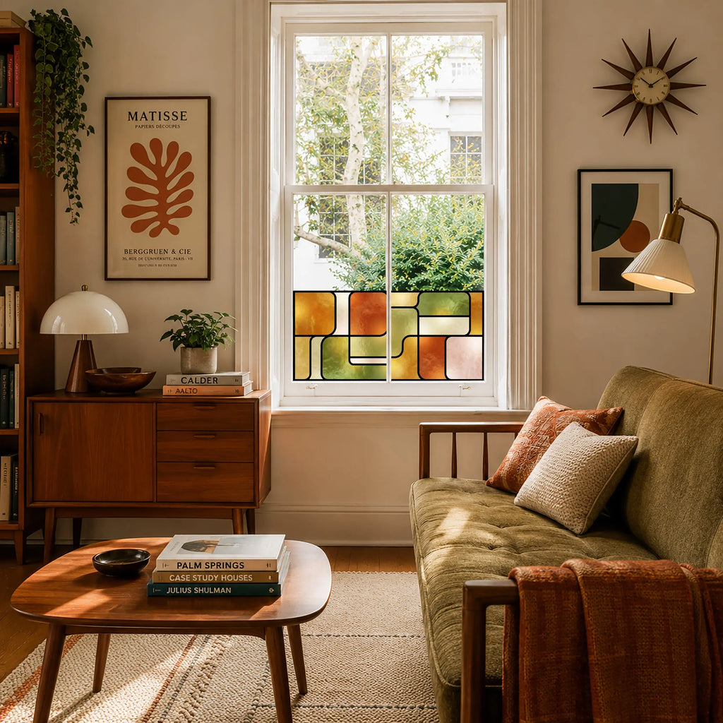 Stained Glass Geometric Window Film
