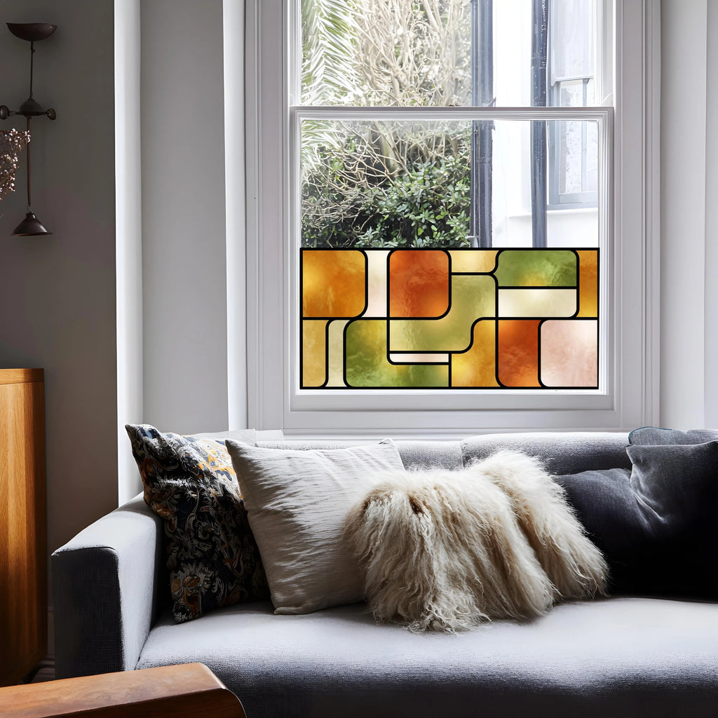 Stained Glass Geometric Window Film