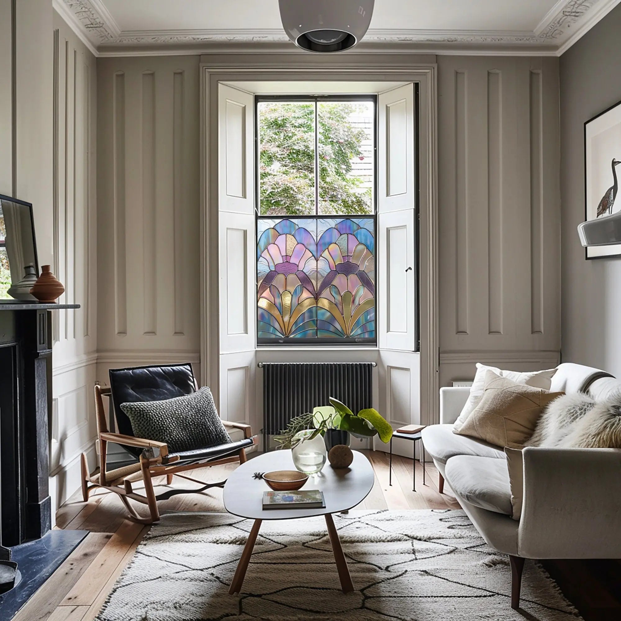 Mello Stained Glass Privacy Window Film Creative Windows