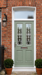 Minimalist Victorian Door Glass Window Film