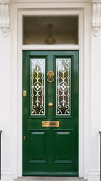 Minimalist Victorian Door Glass Window Film