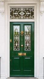 Victorian Front Door Window Film | Decorative Privacy Film UK