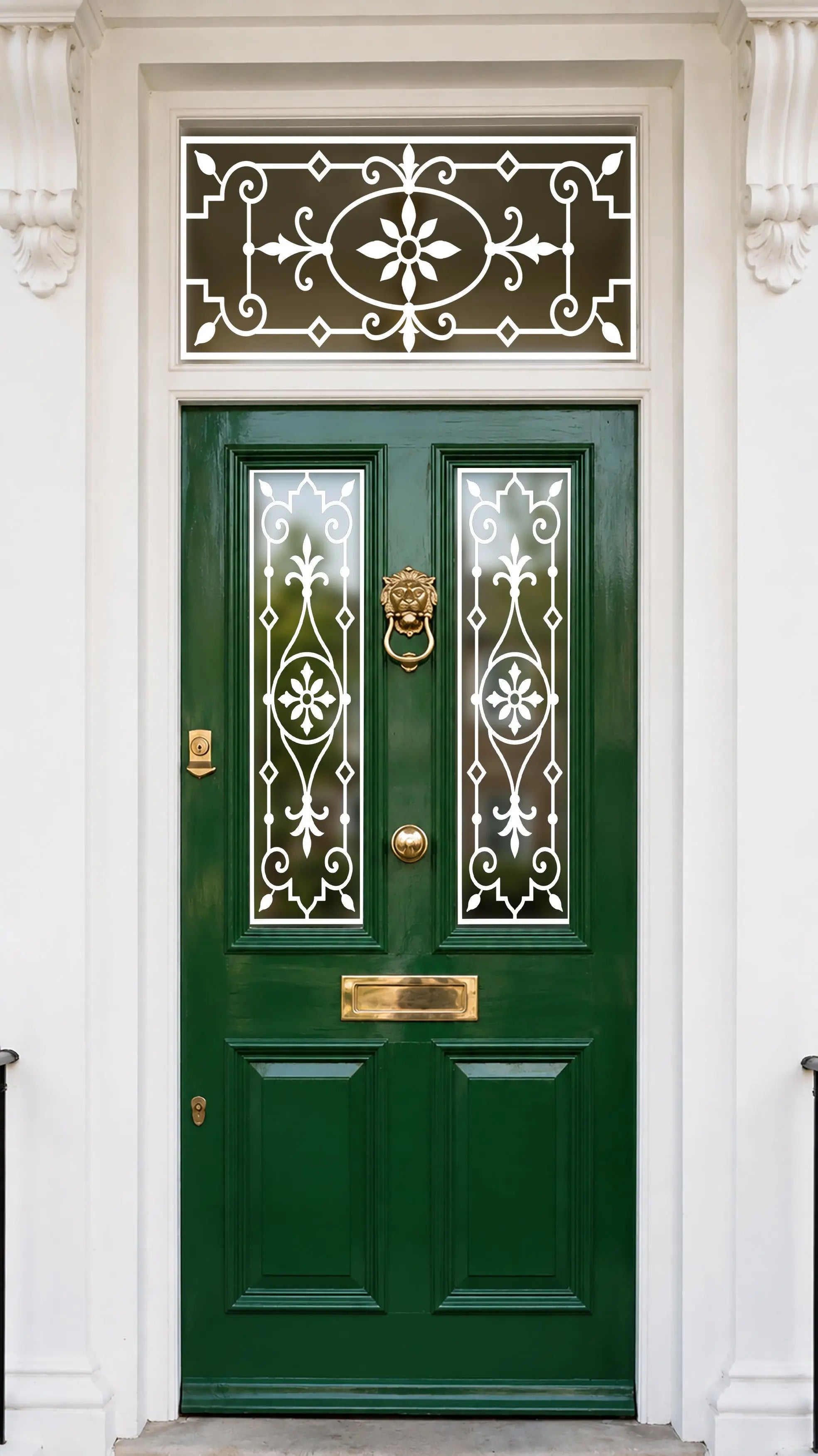 Victorian Front Door Window Film | Decorative Privacy Film UK