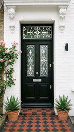 Victorian Front Door Window Film | Decorative Privacy Film UK