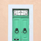 Frosted Window Film, Art Nouveau Leaded Effect Transom Window Film