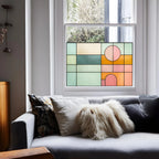Stained Glass Window Film | Half Window Privacy Film