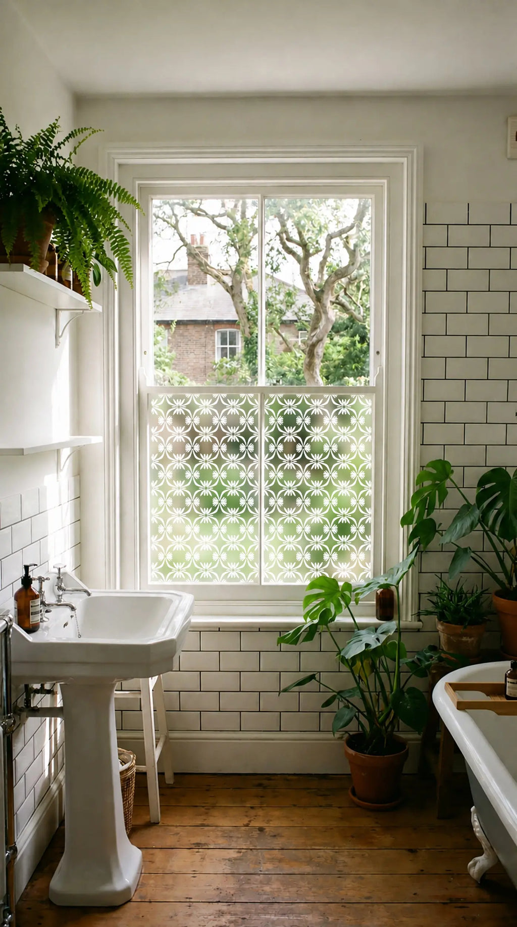Privacy Window Film | Geometric Pattern