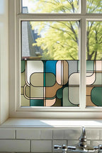 Contemporary Stained Glass Window Film