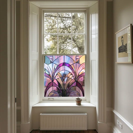Art Deco Window Film, Privacy Window Film, Window Film, Decorative Window Film, Patterned Window Film, Coloured Window Film, Stained Glass Creative Windows