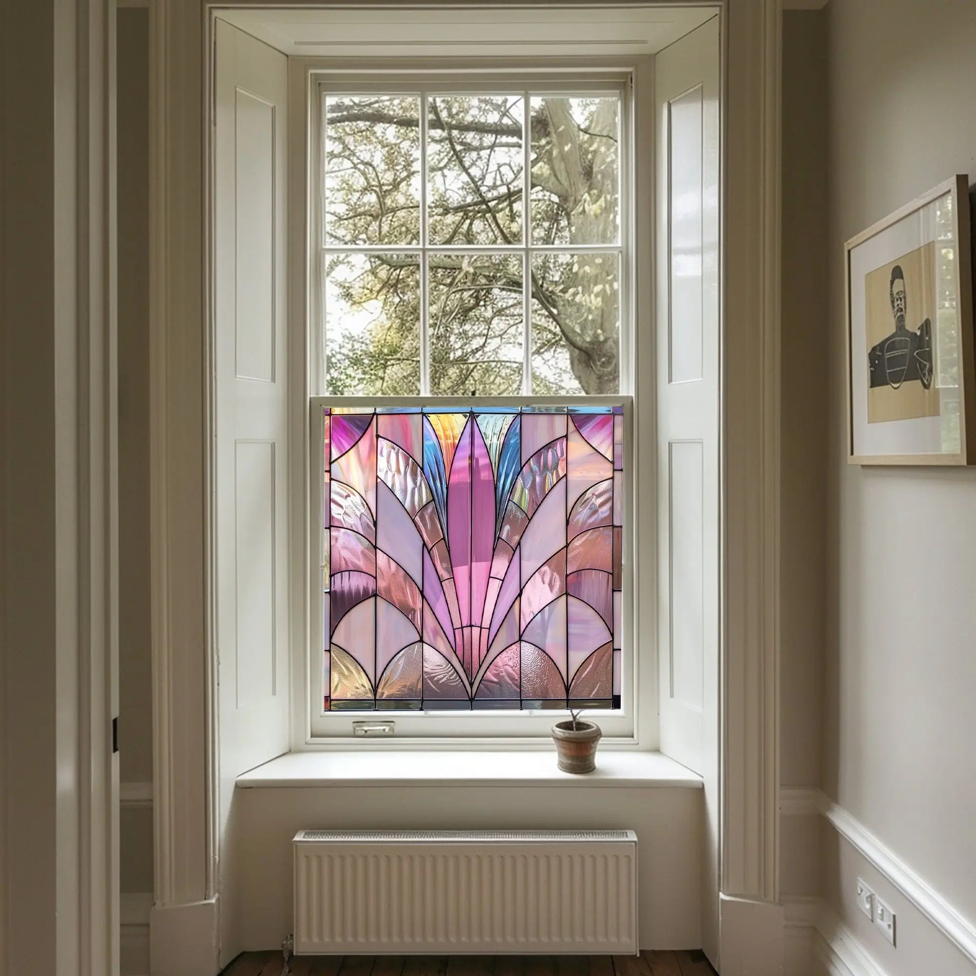 Neviglie Privacy Stained Glass Window Film Creative Windows