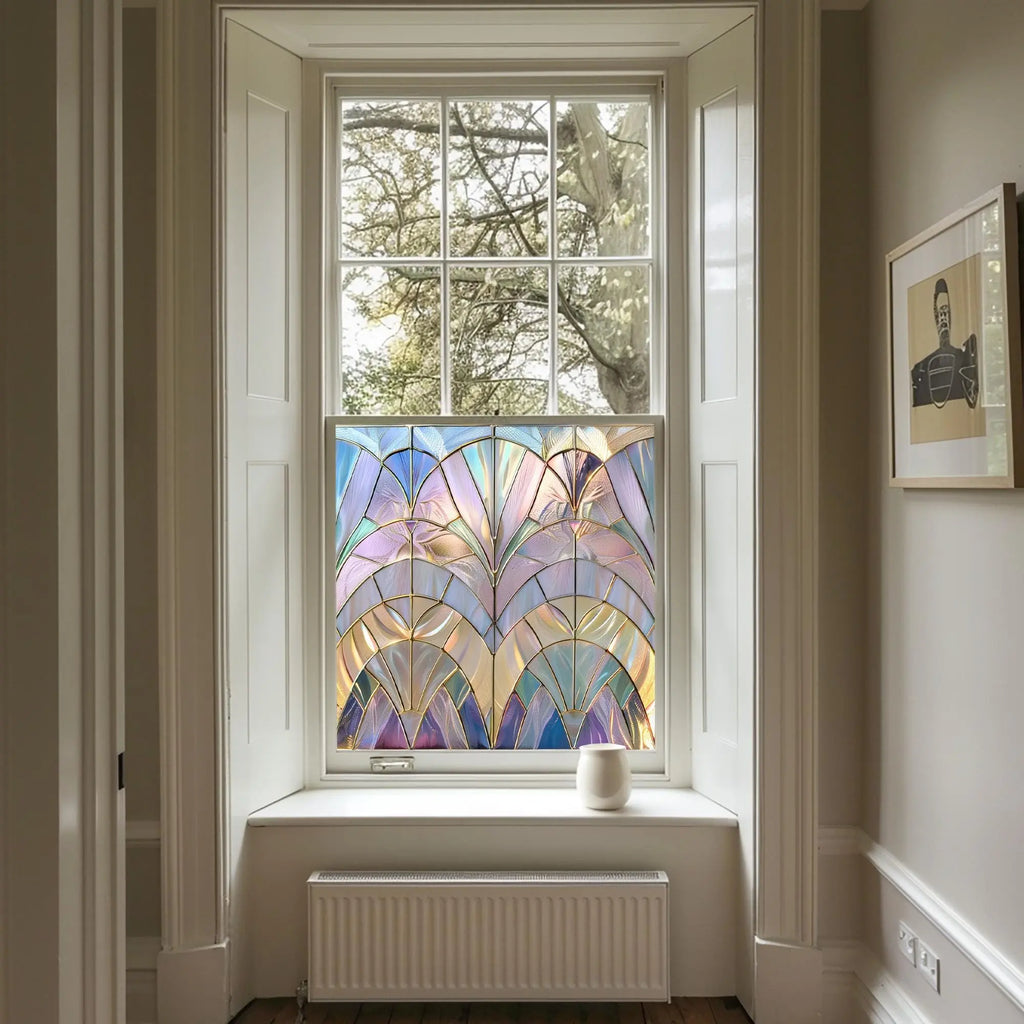 Romallo Privacy Stained Glass Window Film Creative Windows
