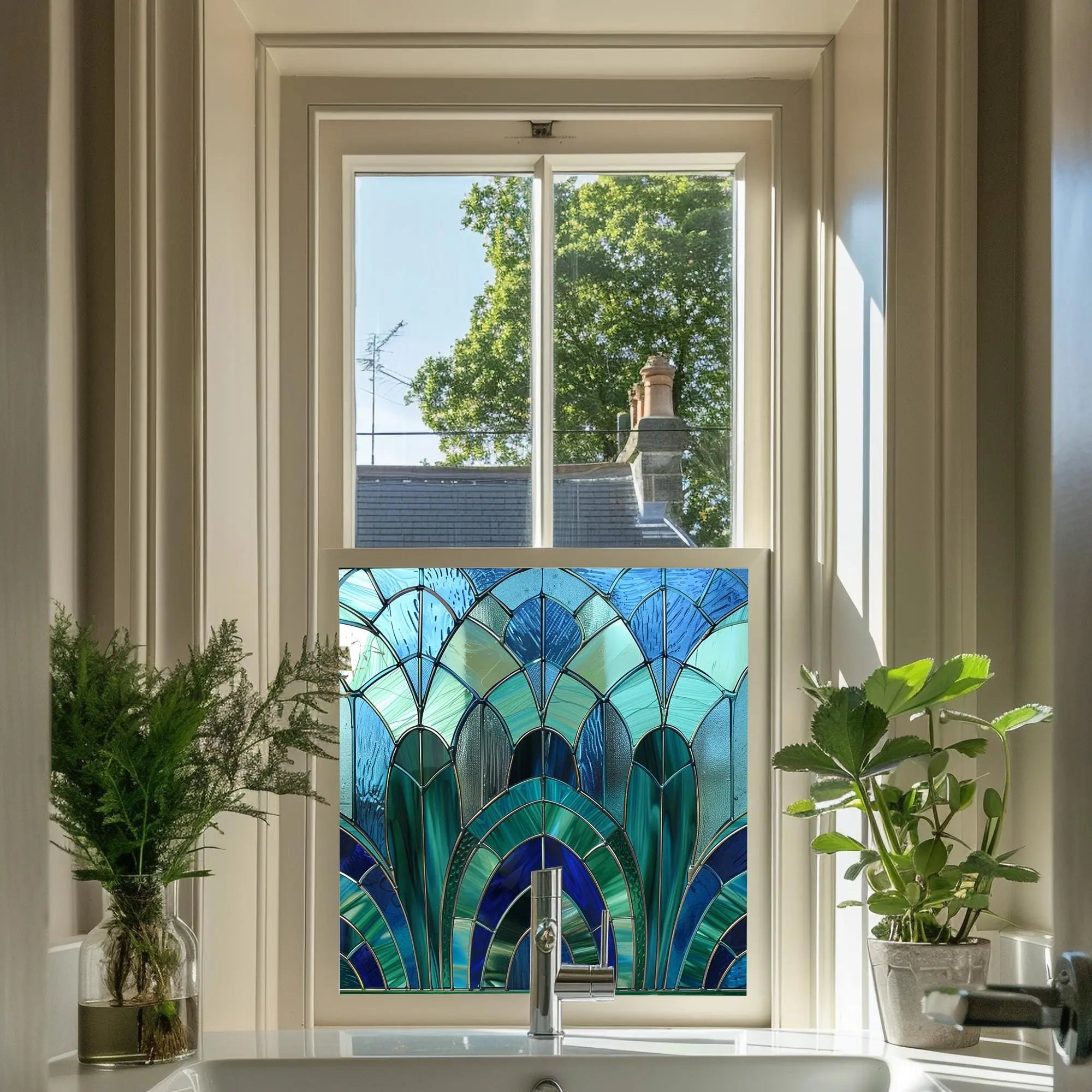 Aprilia Stained Glass Privacy Window Film Creative Windows