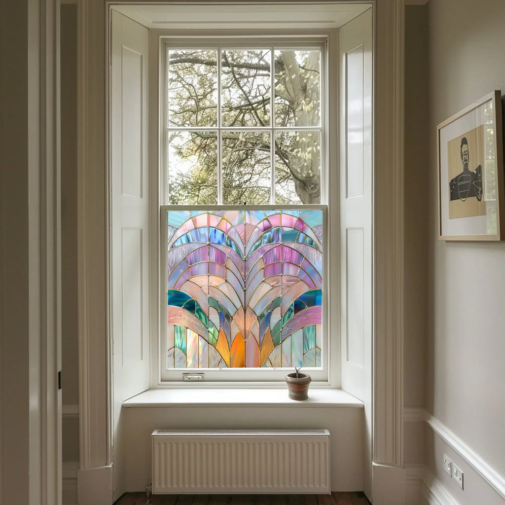 Turbigo Stained Glass Privacy Window Film Creative Windows