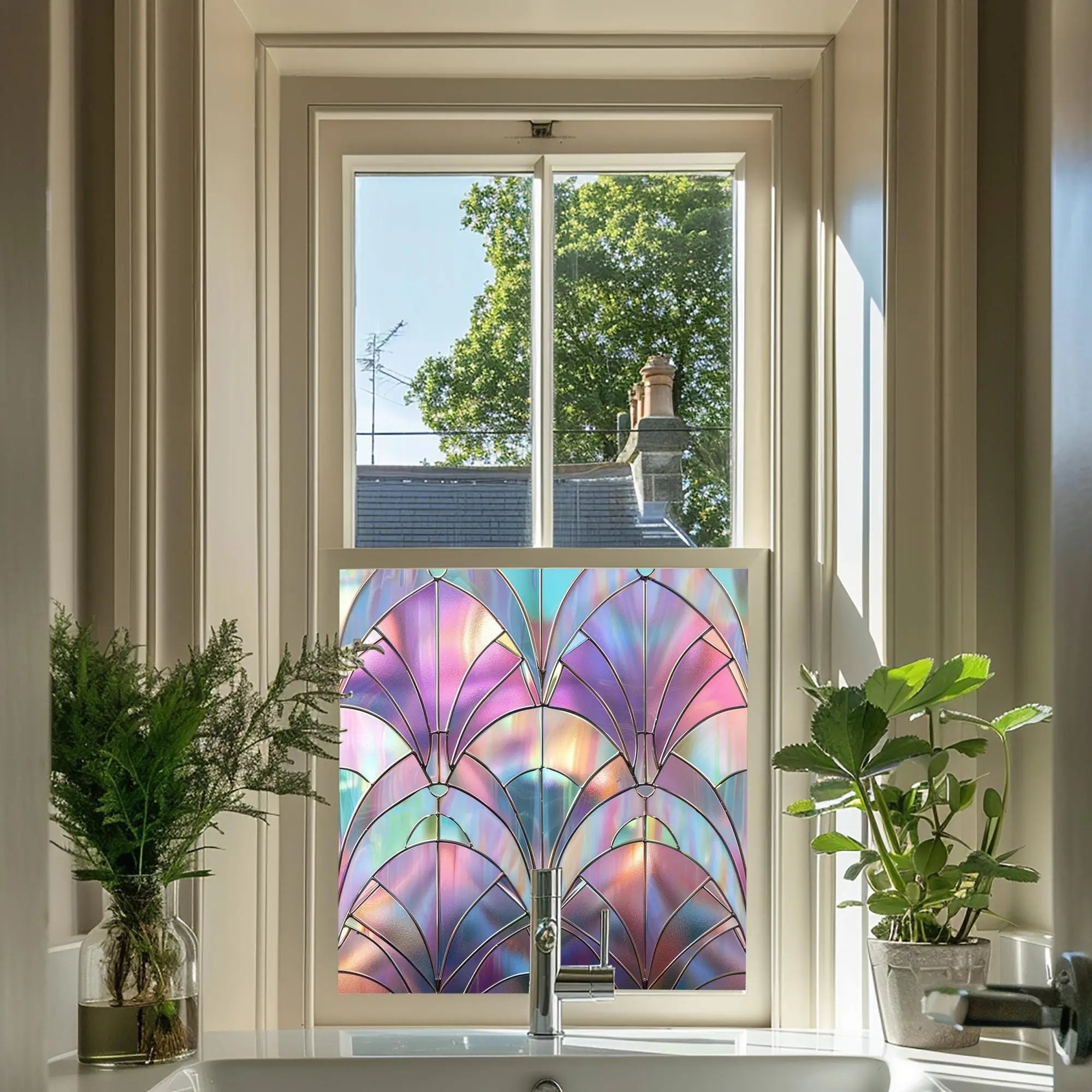 Mergo Stained Glass Privacy Window Film Creative Windows