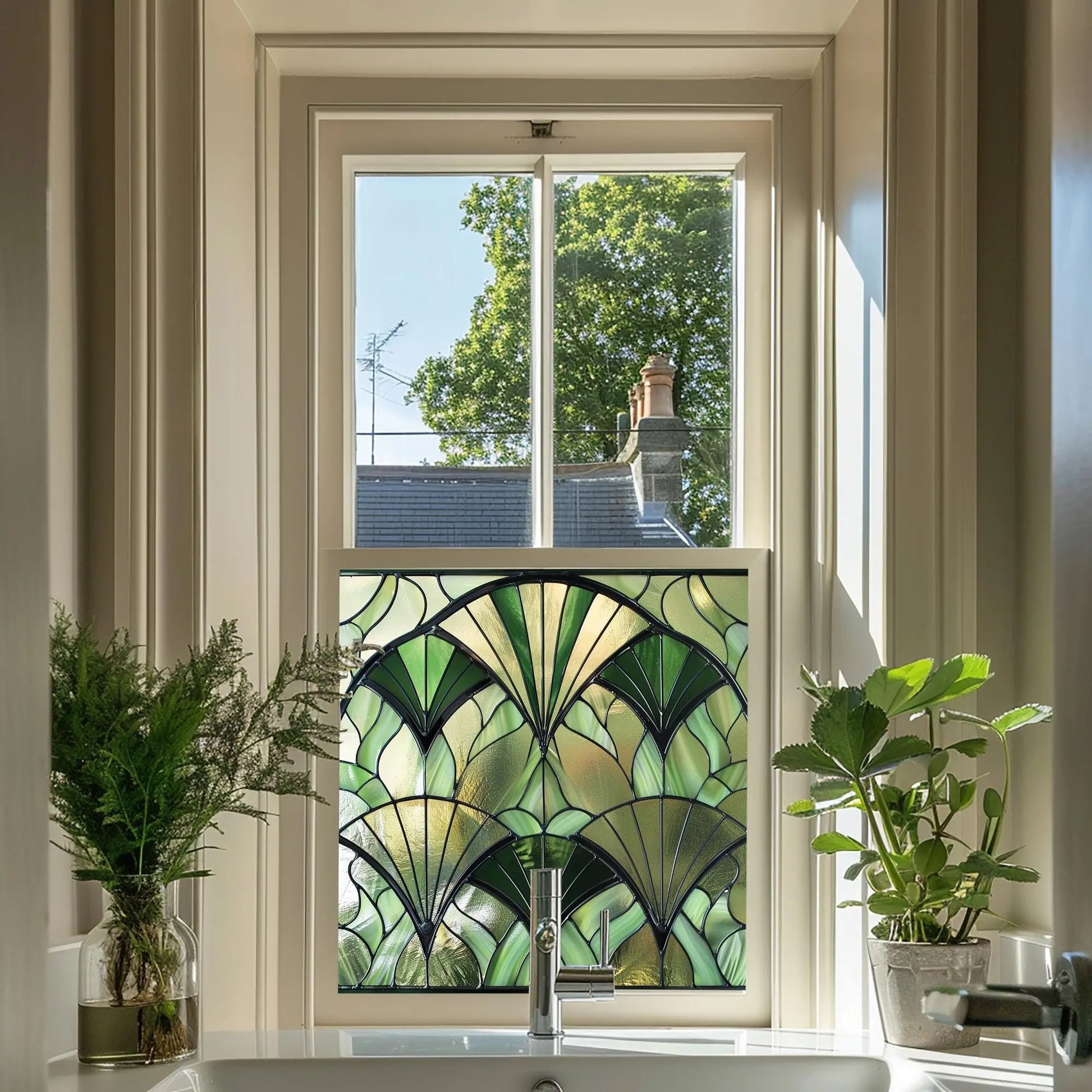 Pulfero Privacy Stained Glass Window Film Creative Windows