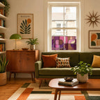 Privacy Window Film | Mid-Century Geometric Design