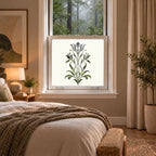 Privacy Window Film, Art Nouveau Floral Frosted Design