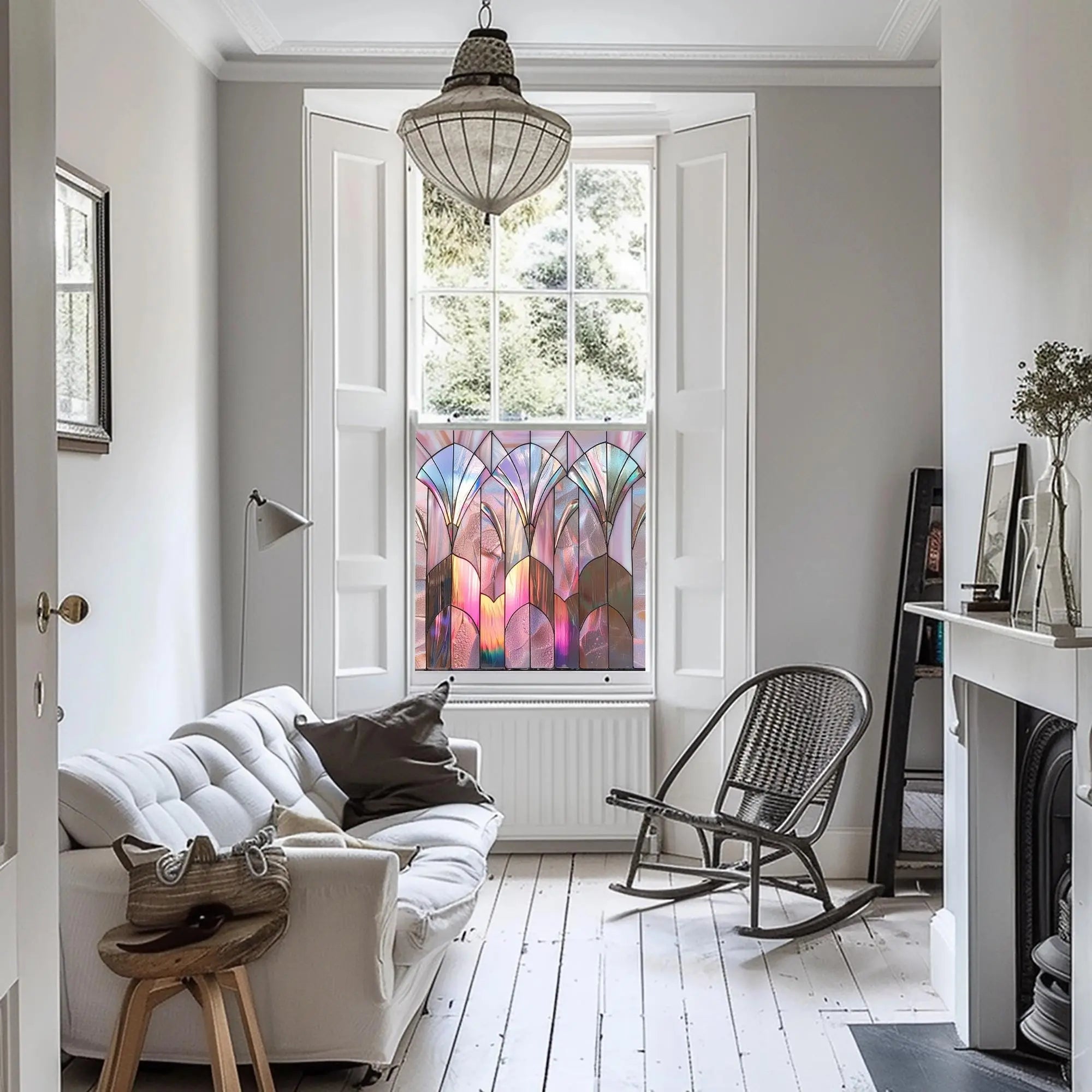 Rimini Stained Glass Privacy Window Film Creative Windows